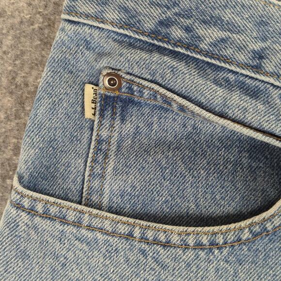 LL Bean Jeans Mens 36x30 Natural Fit Straight Leg Classic Vintage Denim Pants - Picture 7 of 11